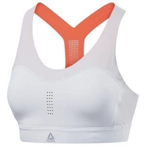 Reebok Women's PureMove Bra Motion Sense 'Grey/Orange' DP6183 size S